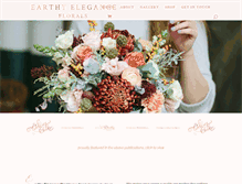 Tablet Screenshot of earthyeleganceflorals.com